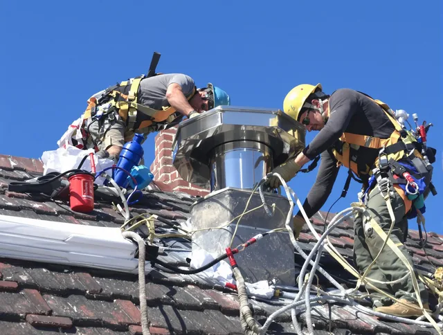 Protective chimney cap installed by Margate Chimney Sweep in Margate, FL