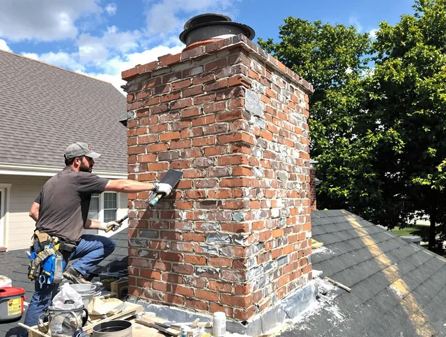 Completed chimney rebuild by Margate Chimney Sweep in Margate, FL