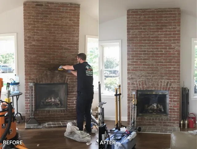 Finished chimney sweeping service by Margate Chimney Sweep in Margate, FL