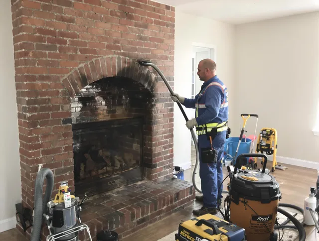 Margate Chimney Sweep expert performing detailed chimney sweep in Margate, FL