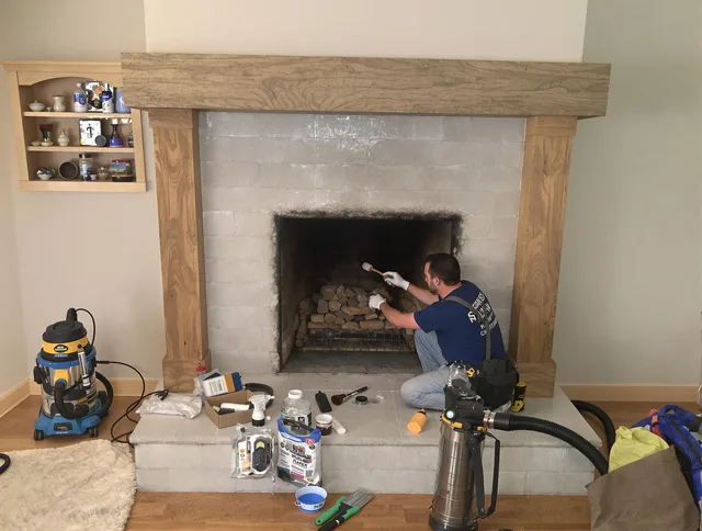 Detailed creosote removal process by Margate Chimney Sweep in Margate, FL