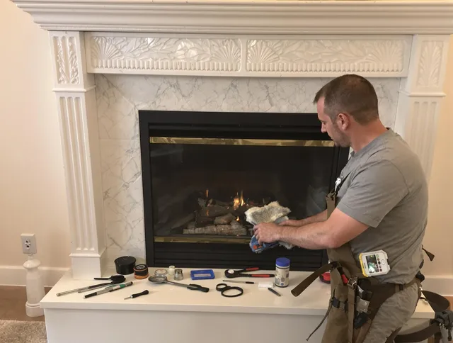Margate Chimney Sweep performing fireplace maintenance in Margate, FL