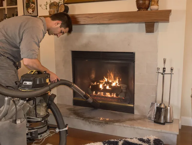 Routine fireplace upkeep by Margate Chimney Sweep in Margate, FL