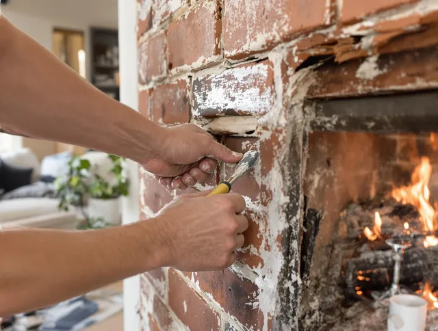 Routine fireplace repair by Margate Chimney Sweep in Margate, FL