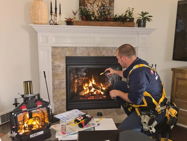 Safety-focused fireplace inspection by Margate Chimney Sweep in Margate, FL